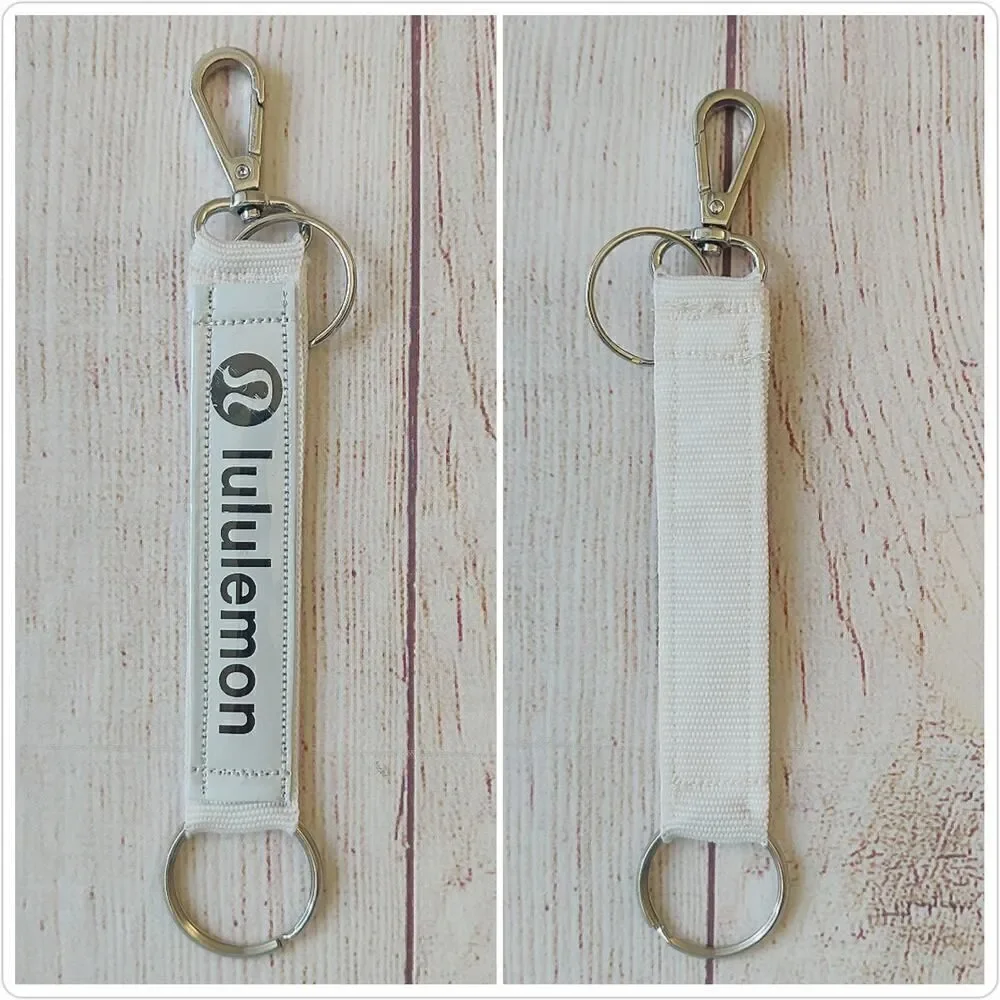 Lululemon Yoga handmade credit card ID coin holder with keychain